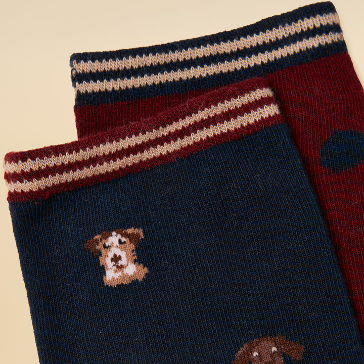 Joules Ladies Everyday Two Pack Socks