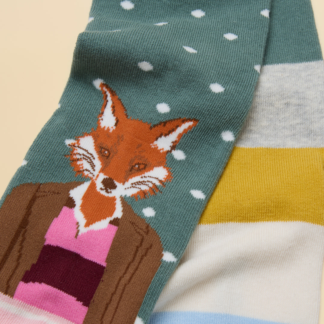 Joules Ladies Everyday Two Pack Socks