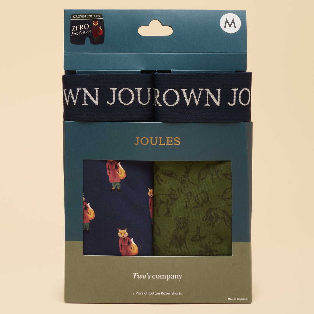 Joules Mens Crown Joules 2 Pack Underwear