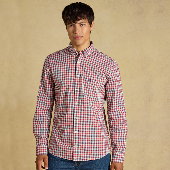 Joules Mens Poplin Check Classic Fit Shirt
