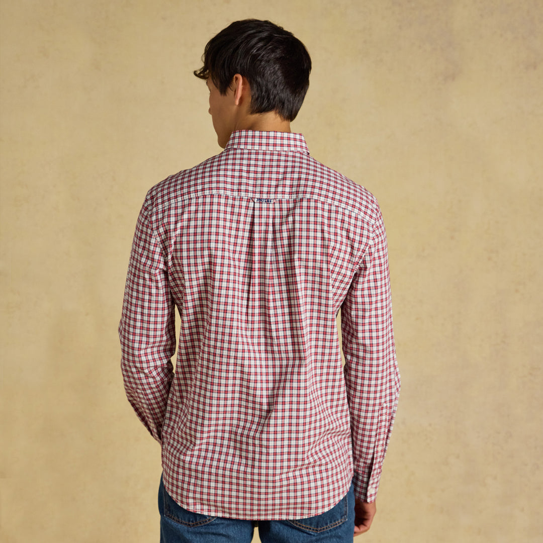 Joules Mens Poplin Check Classic Fit Shirt