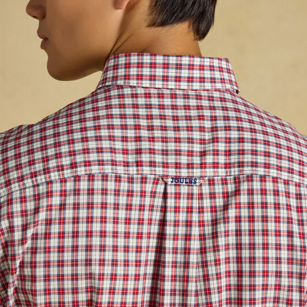 Joules Mens Poplin Check Classic Fit Shirt