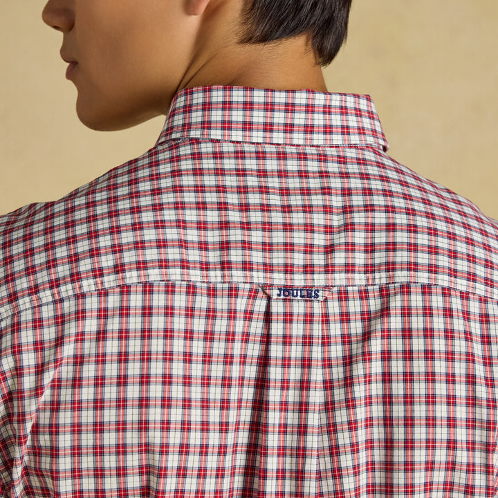 Joules Mens Poplin Check Classic Fit Shirt