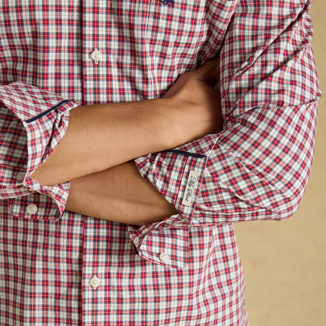 Joules Mens Poplin Check Classic Fit Shirt