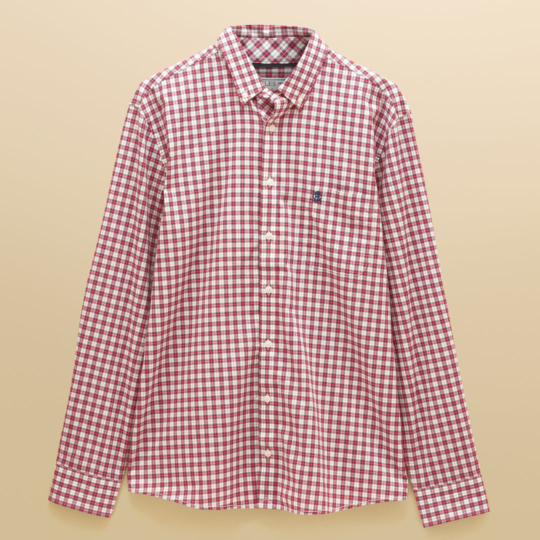 Joules Mens Poplin Check Classic Fit Shirt