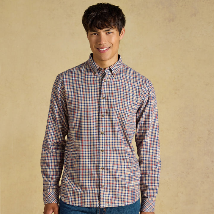 Joules Mens Flannel Lightweight Check Classic Fit Shirt