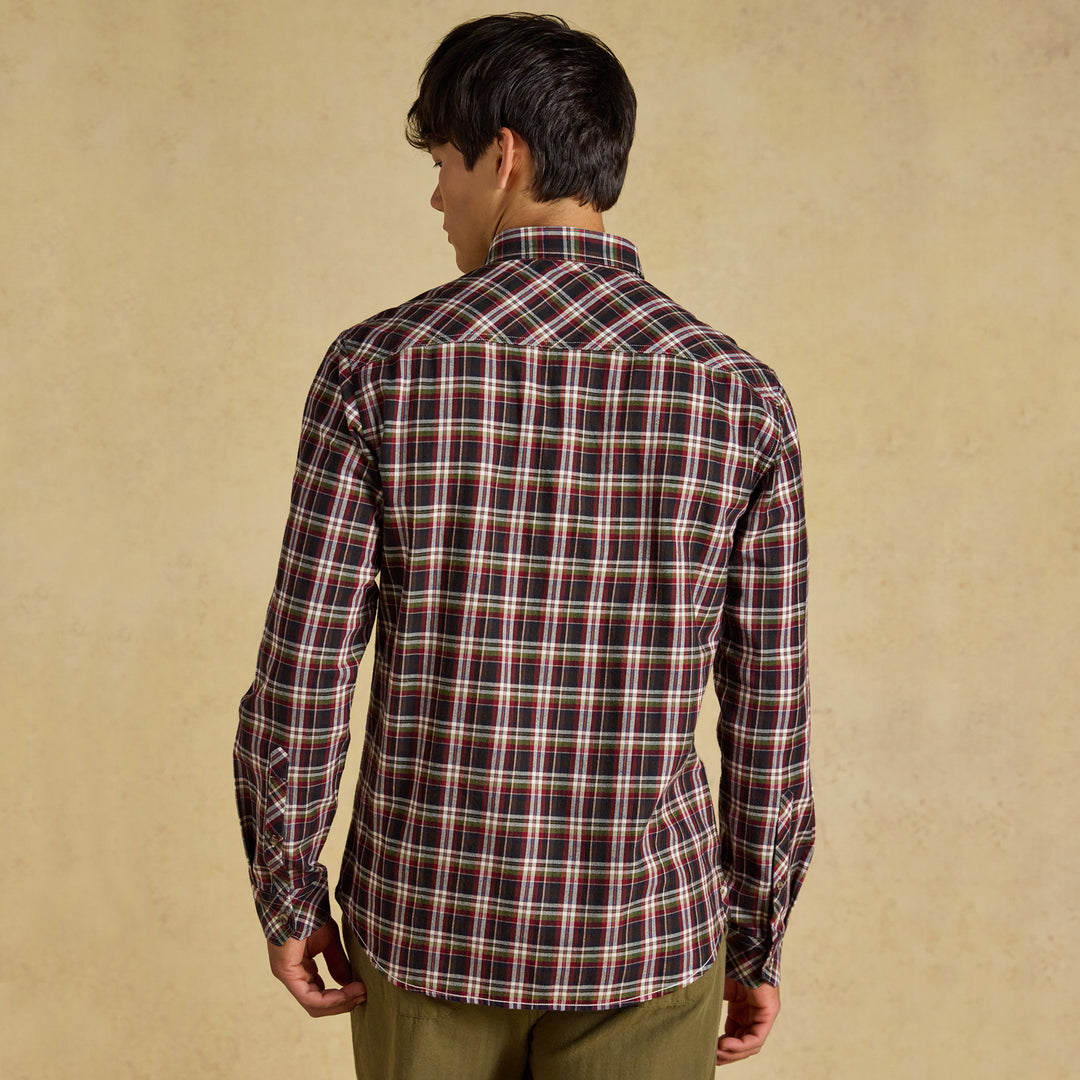 Joules Mens Flannel Lightweight Check Classic Fit Shirt