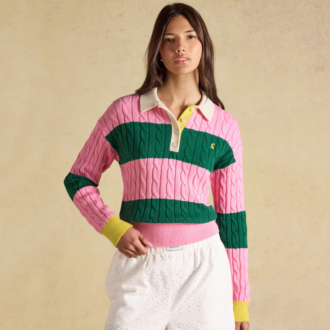 Joules Ladies Cable Rugby Jumper