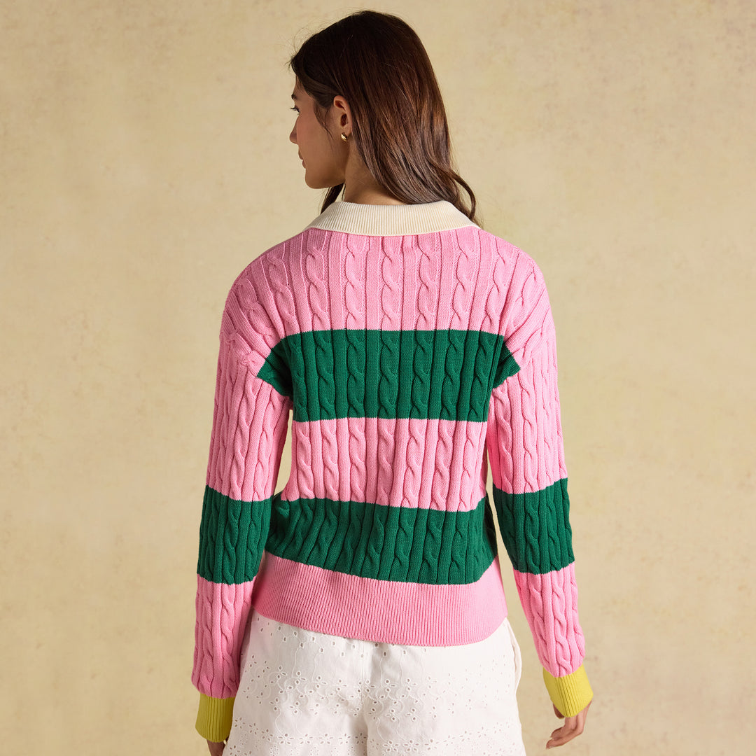 Joules Ladies Cable Rugby Jumper