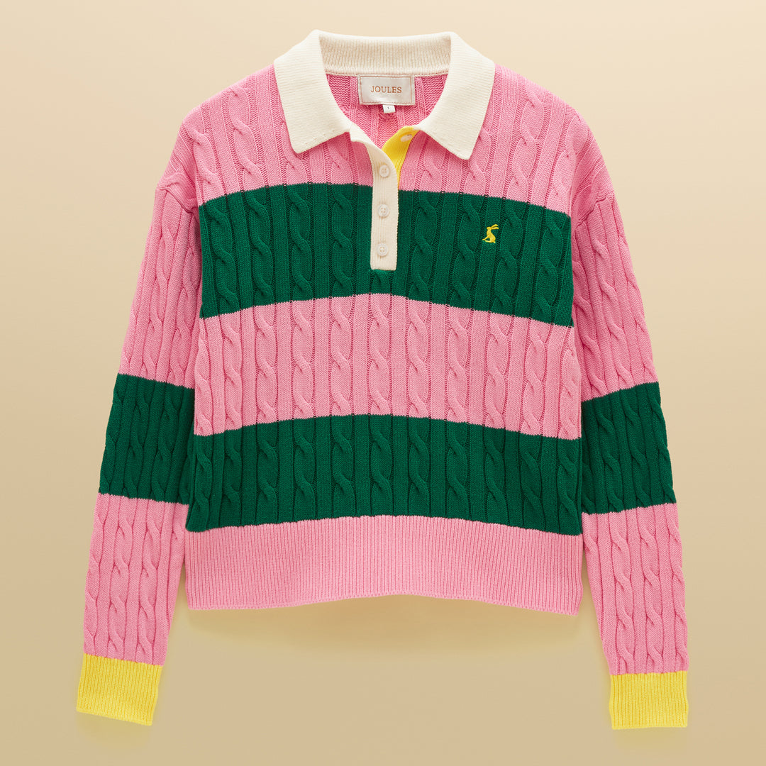 Joules Ladies Cable Rugby Jumper