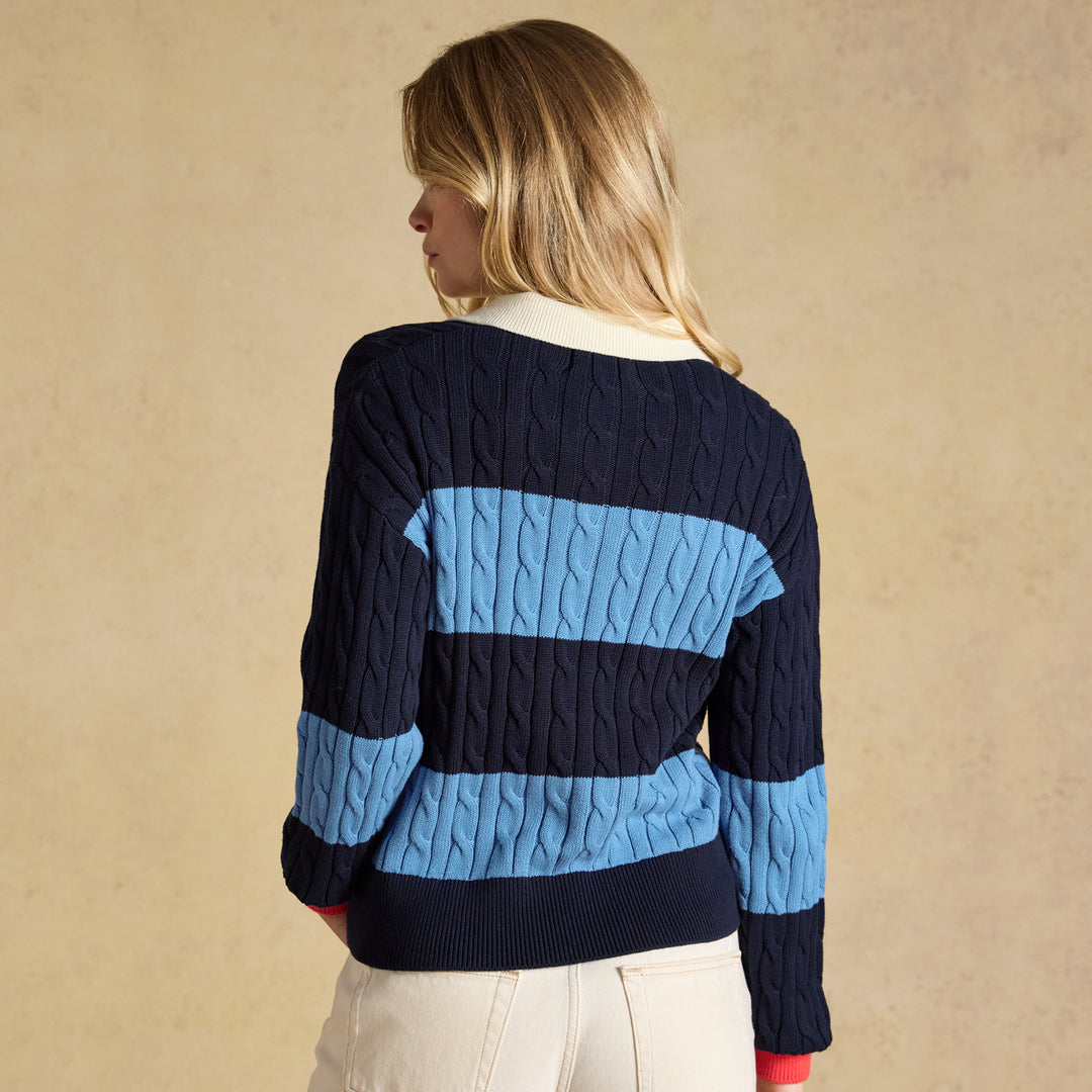 Joules Ladies Cable Rugby Jumper