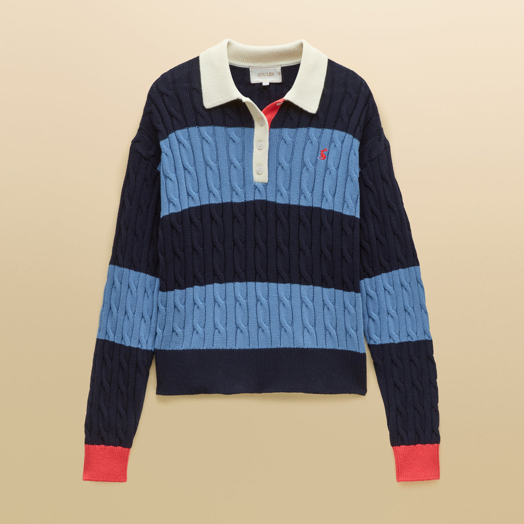 Joules Ladies Cable Rugby Jumper