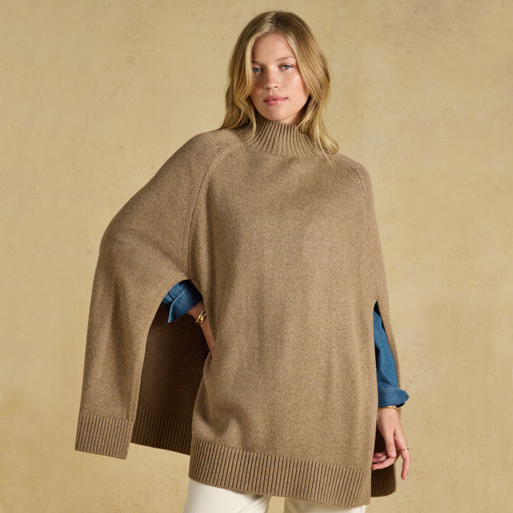 Joules Ladies Knitted Horse Intarsia Cape