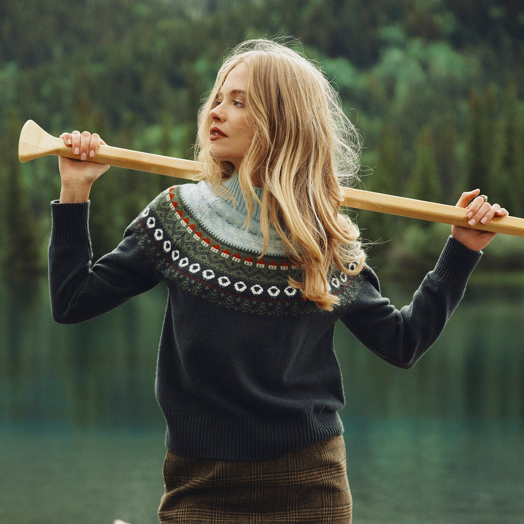 Joules Ladies Landscape Fairisle Jumper
