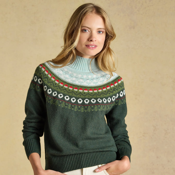 Joules Ladies Landscape Fairisle Jumper