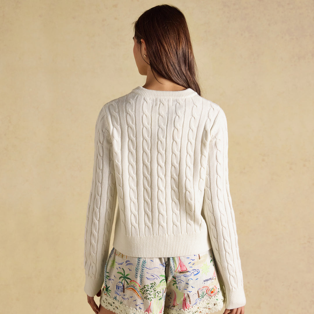 Joules Ladies Cable Cardigan