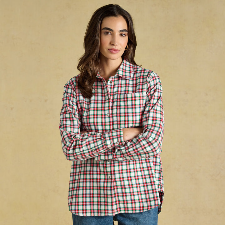 Joules Ladies Boyfriend Brushed Shirt