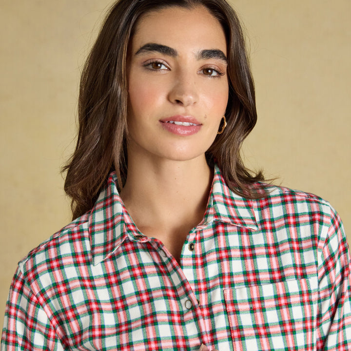 Joules Ladies Boyfriend Brushed Shirt