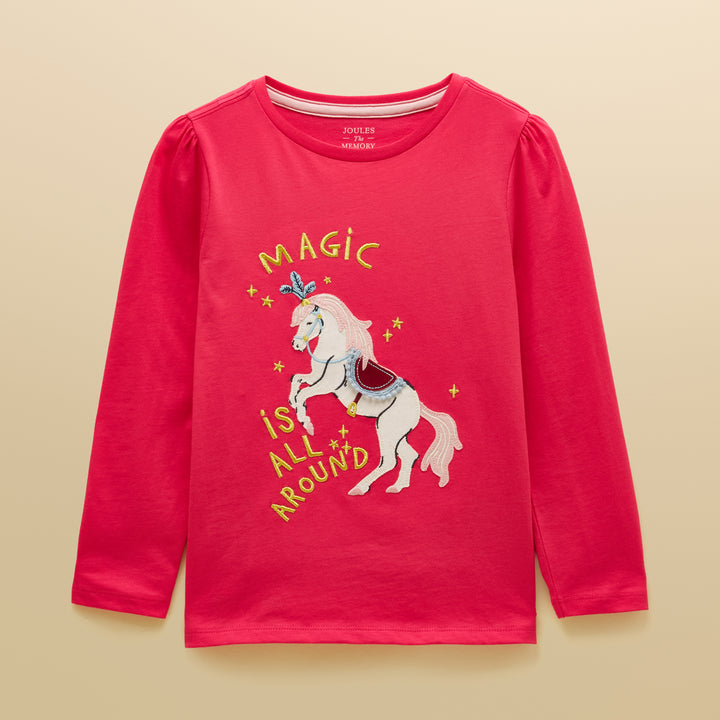 Joules Girls Ava Applique T-shirt