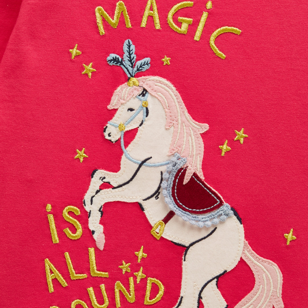 Joules Girls Ava Applique T-shirt