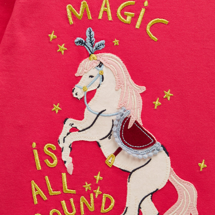 Joules Girls Ava Applique T-shirt