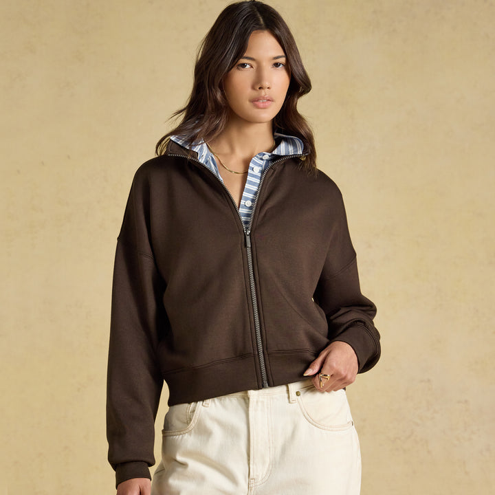 Joules Ladies Luxe Club Zip Through Sweater
