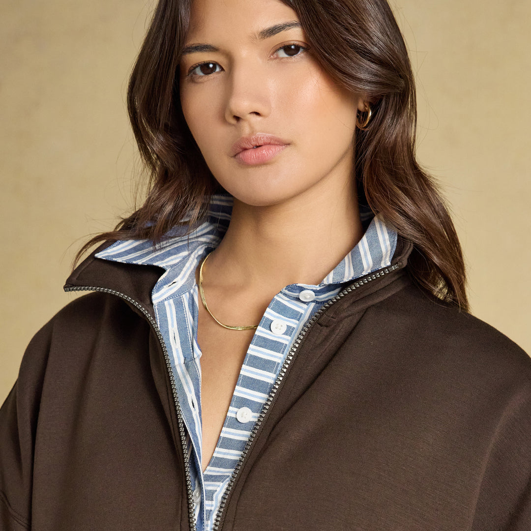Joules Ladies Luxe Club Zip Through Sweater