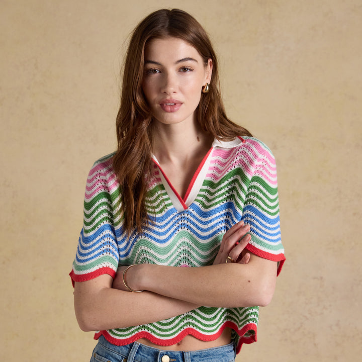 Joules Ladies Sandy Short Sleeve Knit