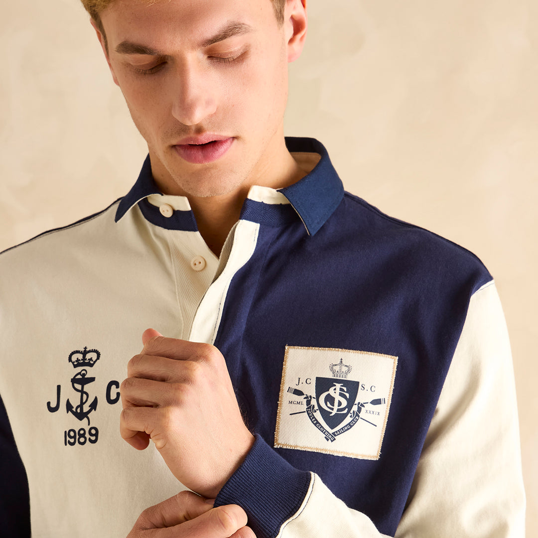 Joules Mens Embellished Rugby Top