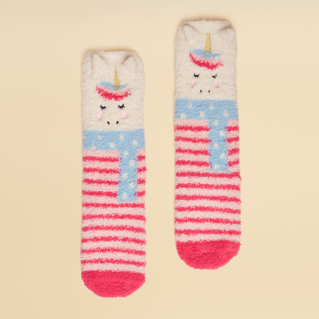 Joules Girls Fluffy Socks