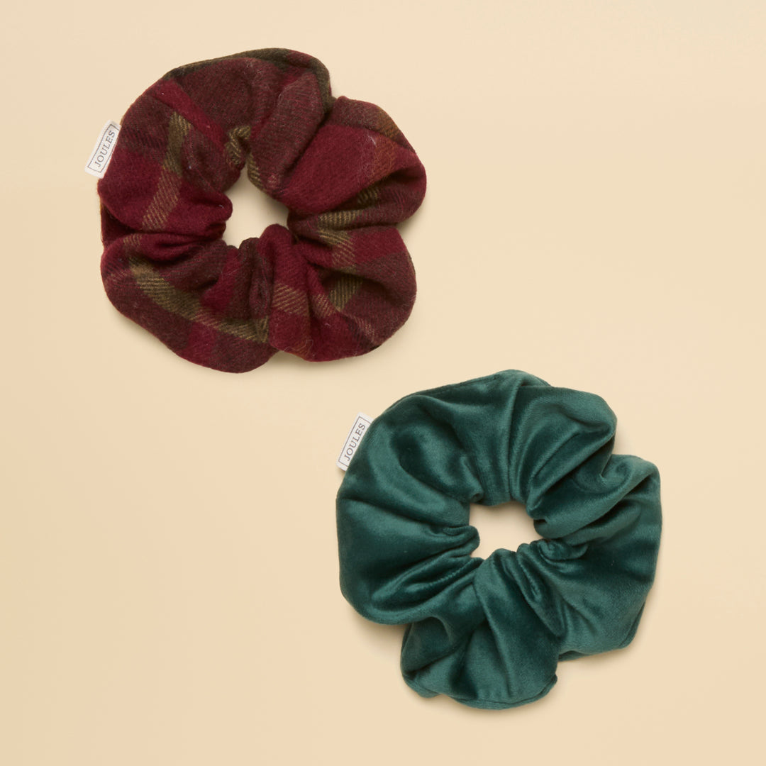 Joules Ladies Annika 2 Pack Hair Scrunchie