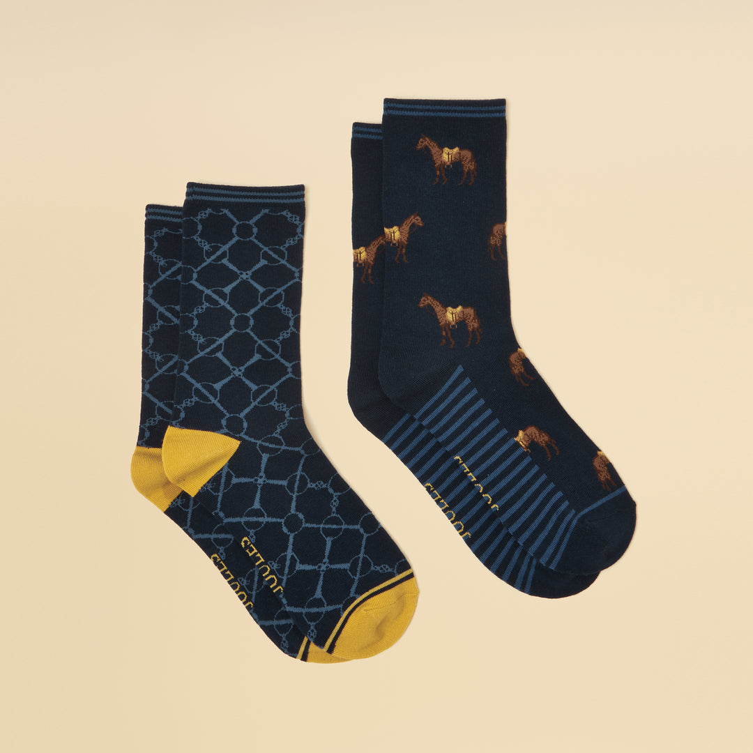 Joules Ladies Everyday Two Pack Socks