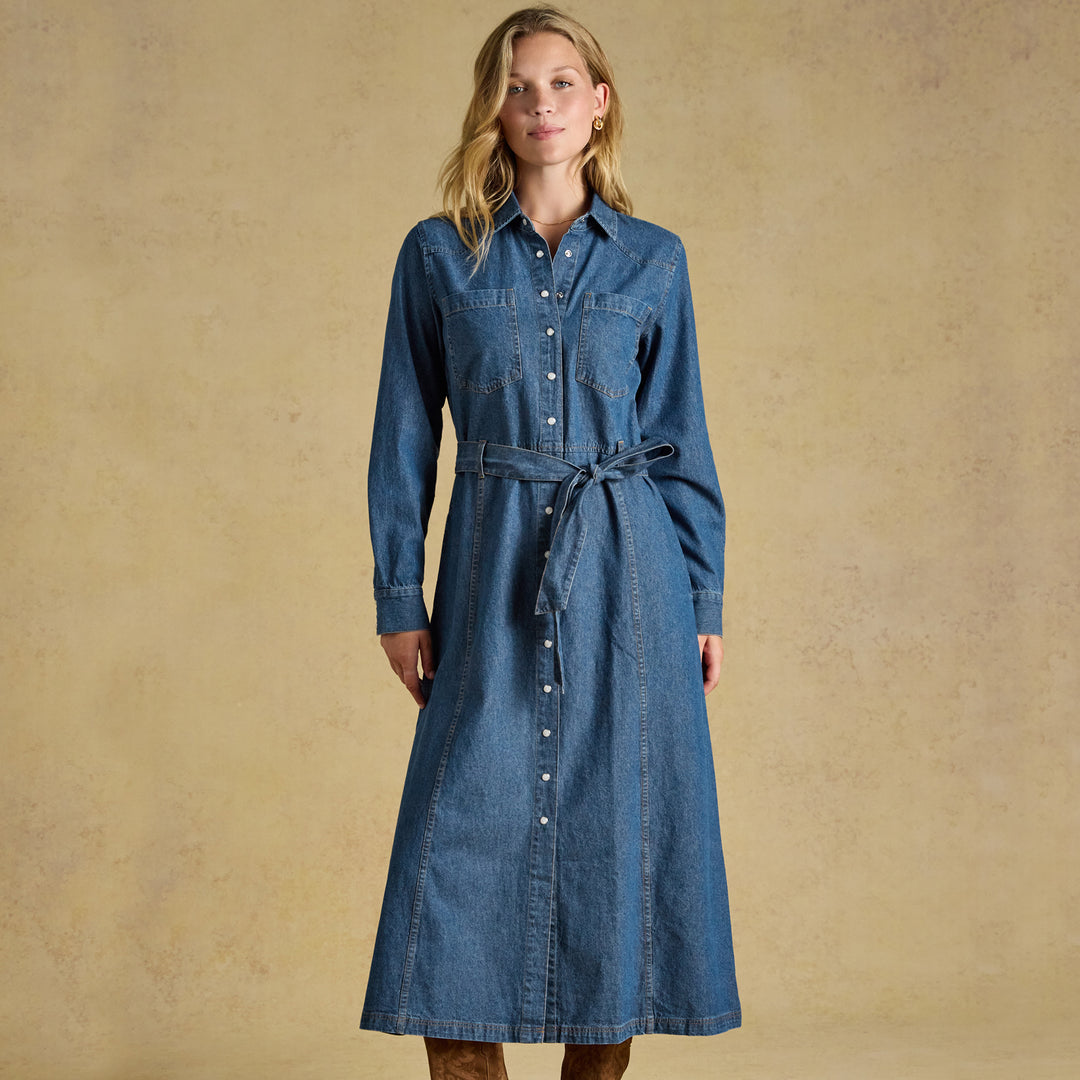 Joules Ladies Denim Western Dress
