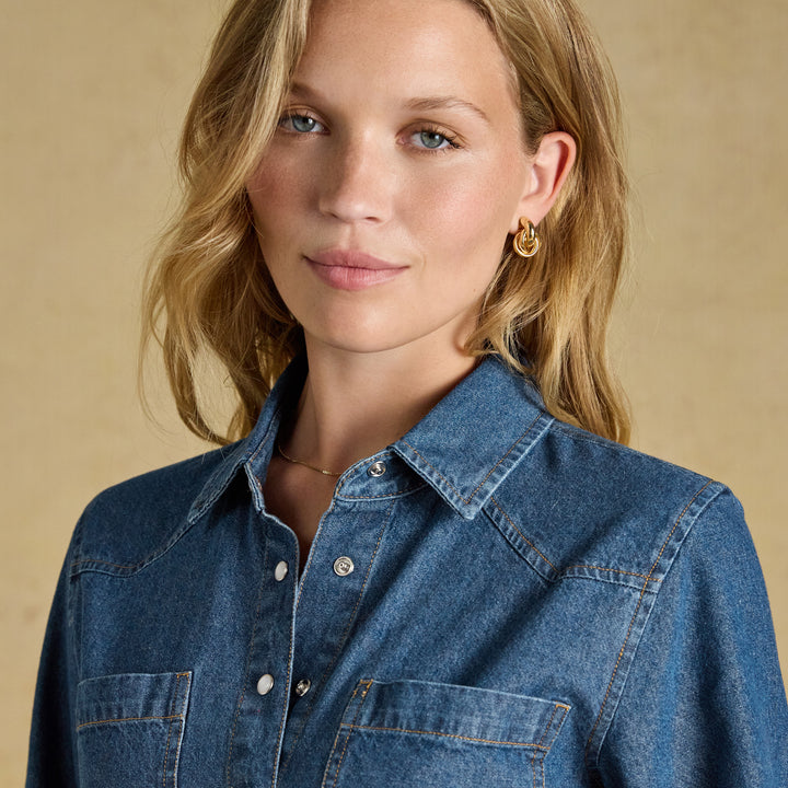 Joules Ladies Denim Western Dress