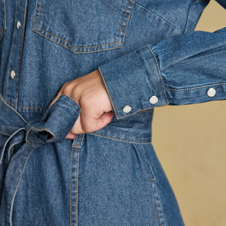 Joules Ladies Denim Western Dress