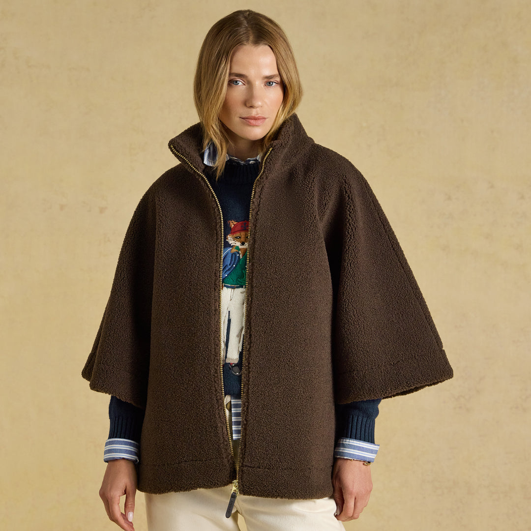 Joules Ladies Chunky Fleece Cape
