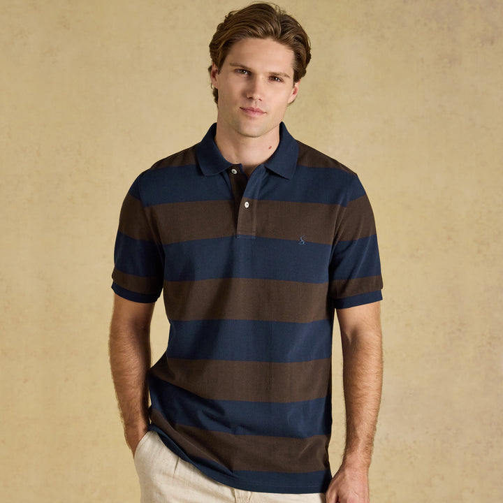 Joules Mens Woody Stripe Polo Shirt