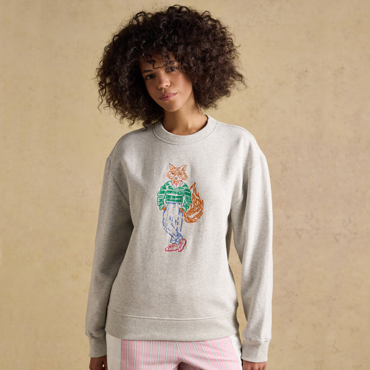 Joules Ladies Embroidered Crew Jonty Sweater