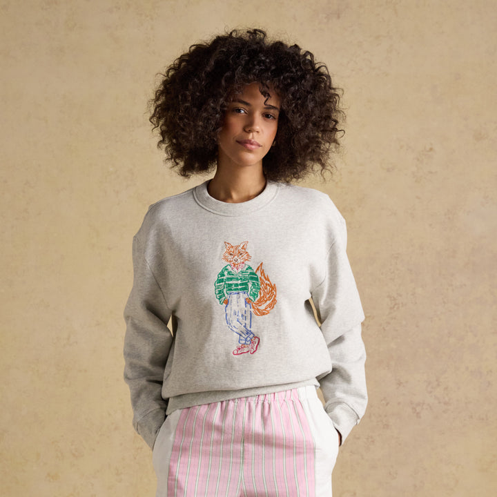 Joules Ladies Embroidered Crew Jonty Sweater
