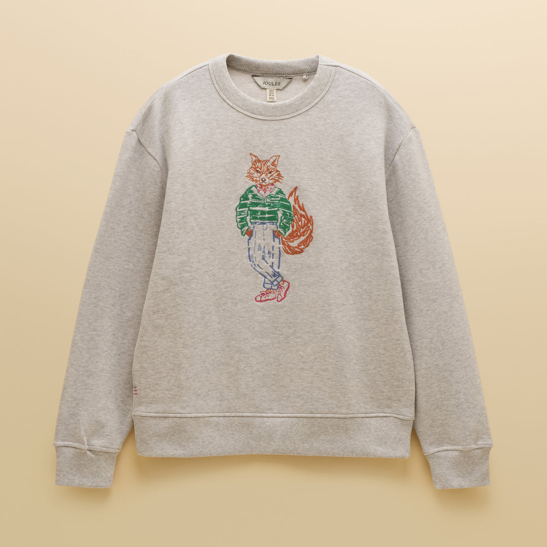Joules Ladies Embroidered Crew Jonty Sweater