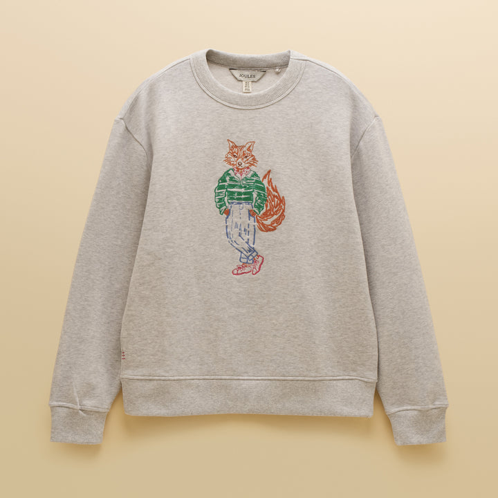 Joules Ladies Embroidered Crew Jonty Sweater