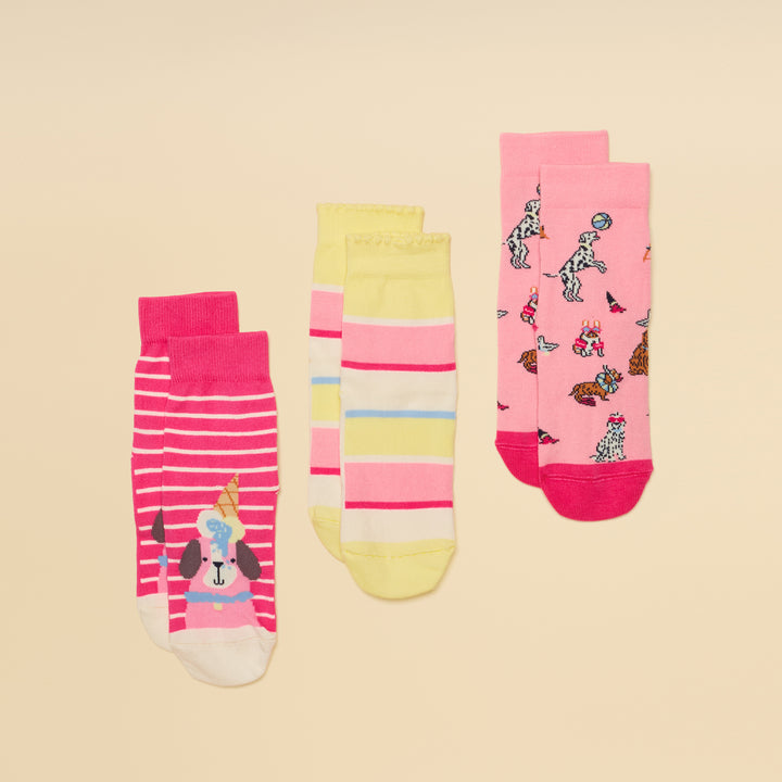 Joules Girls Neat Feet 3 Pack Socks