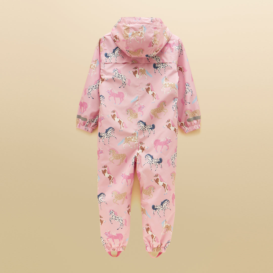 Joules Girls Raindrop Puddlesuit