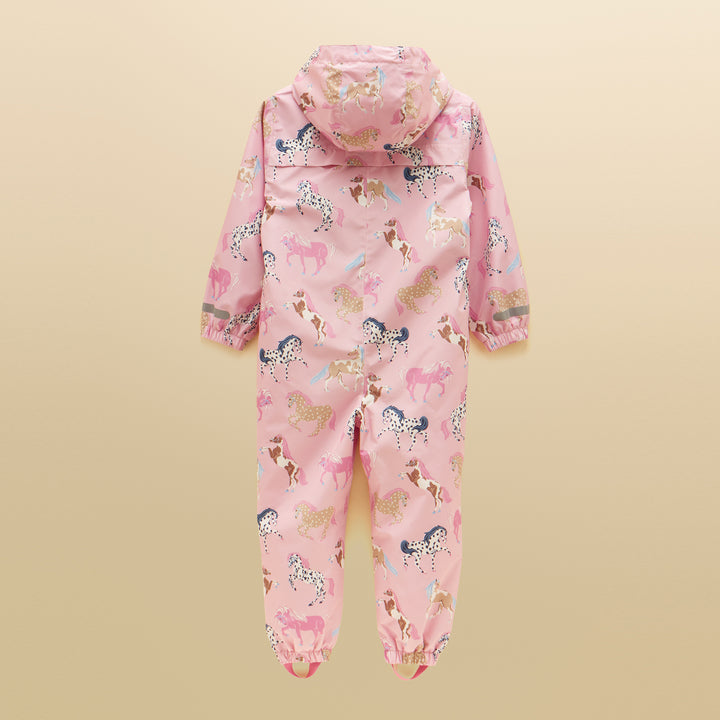 Joules Girls Raindrop Puddlesuit