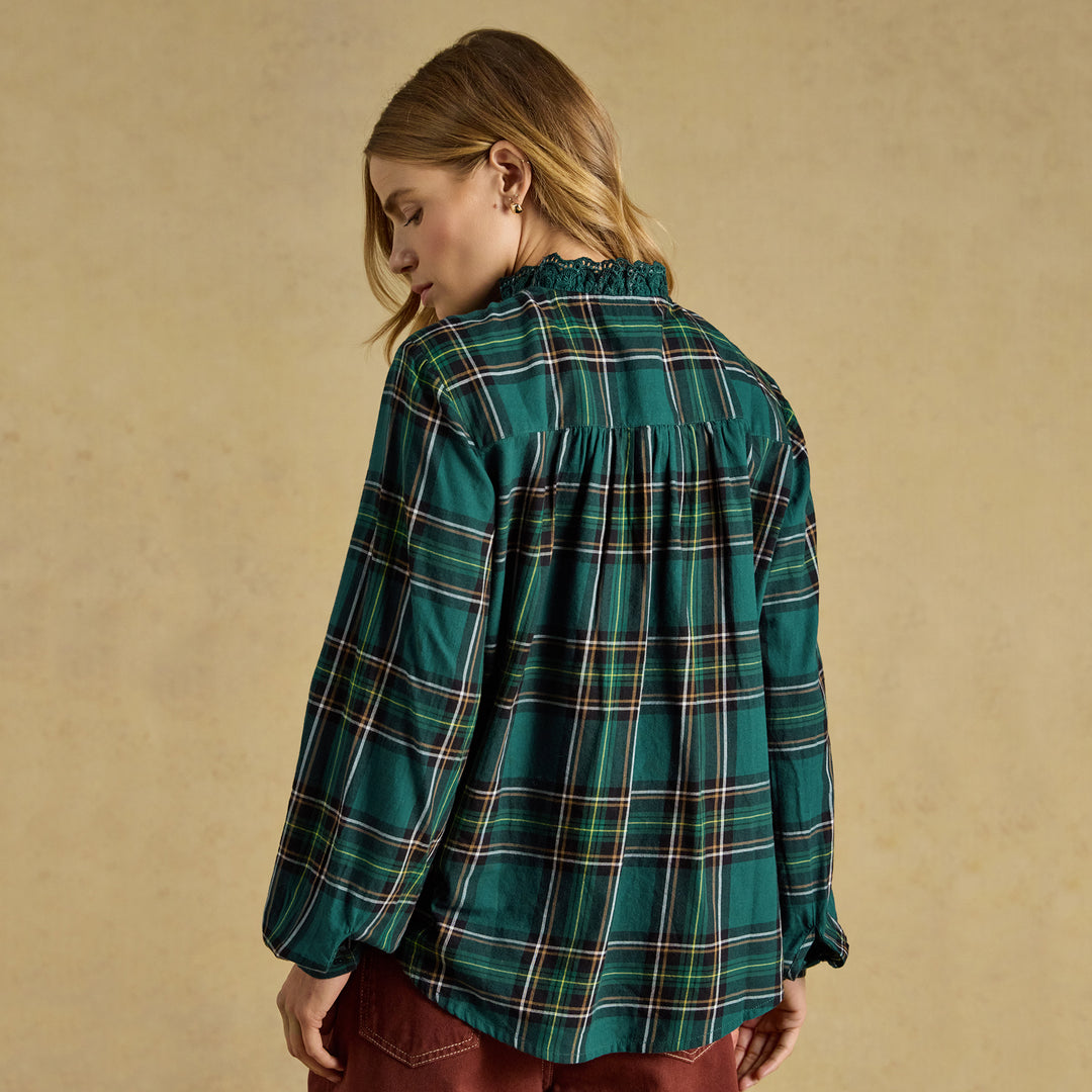 Joules Ladies Melanie Check Blouse