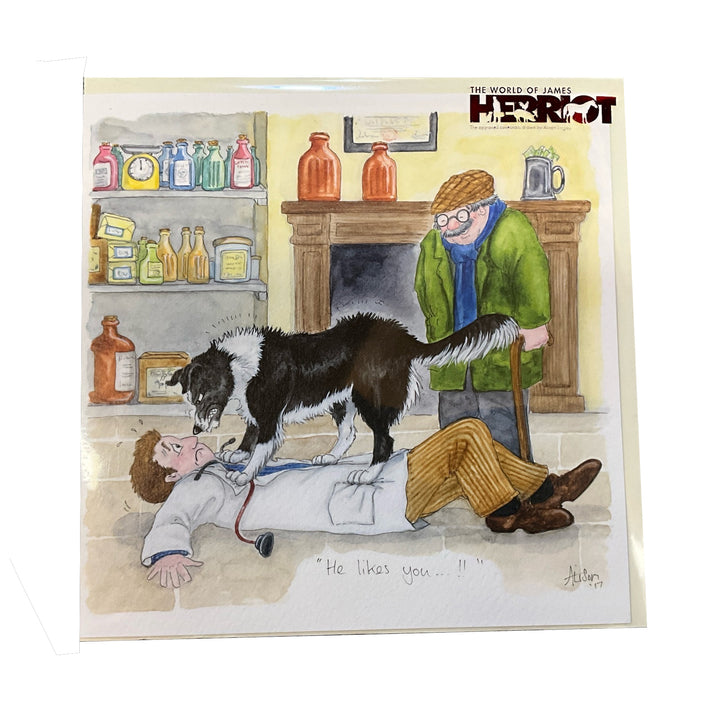 Splimple James Herriot Greetings Card