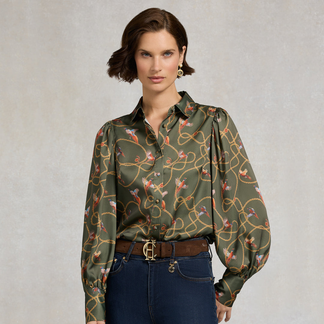 Holland Cooper Ladies Isla Satin Shirt