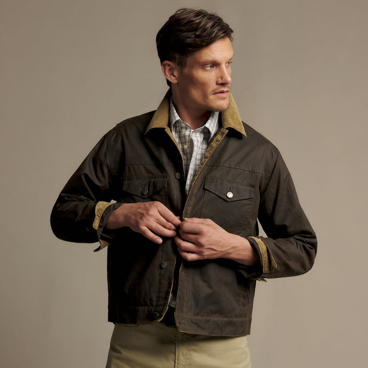R M Williams Mens Duffy Wax Jacket