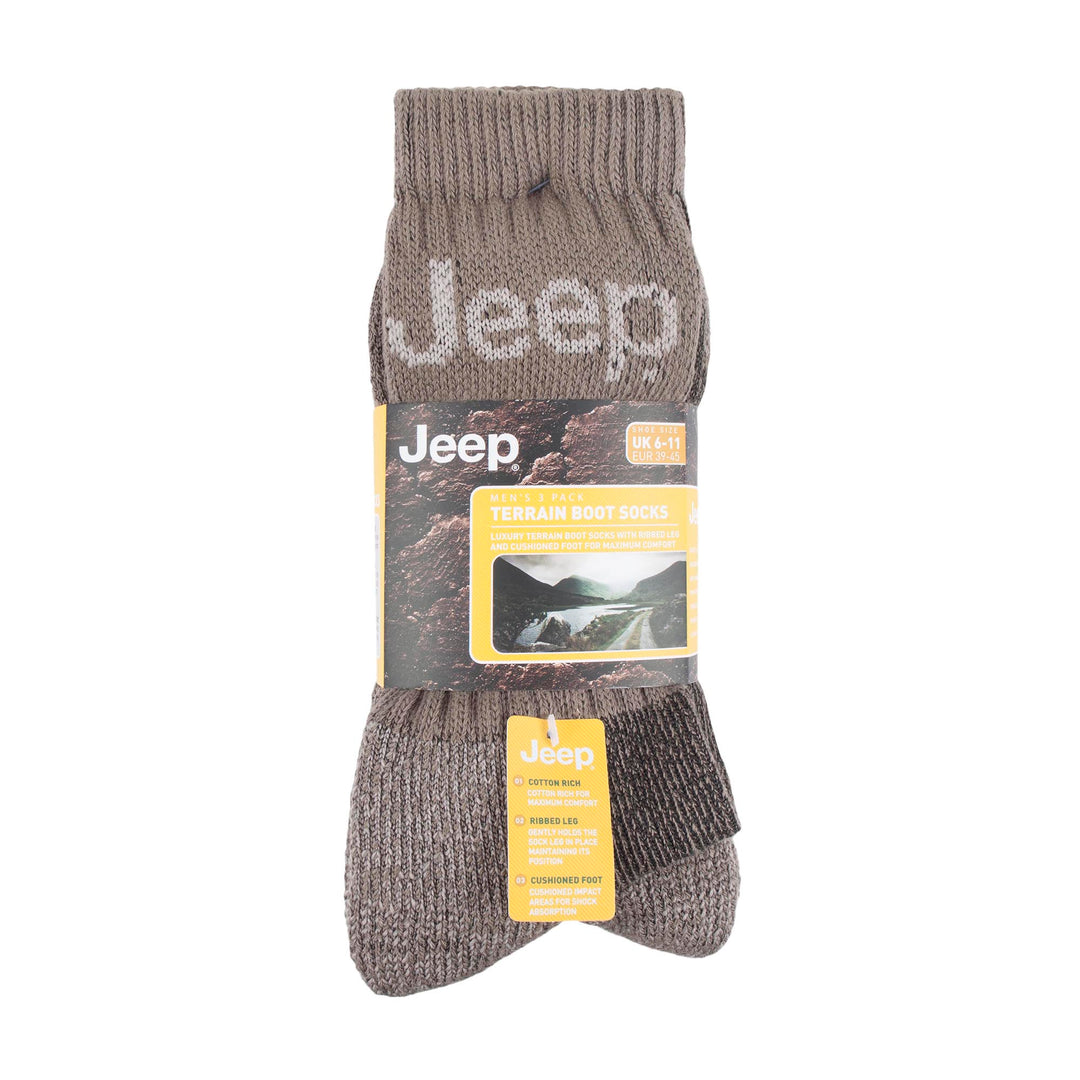 Jeep Mens Luxury Terrain Socks