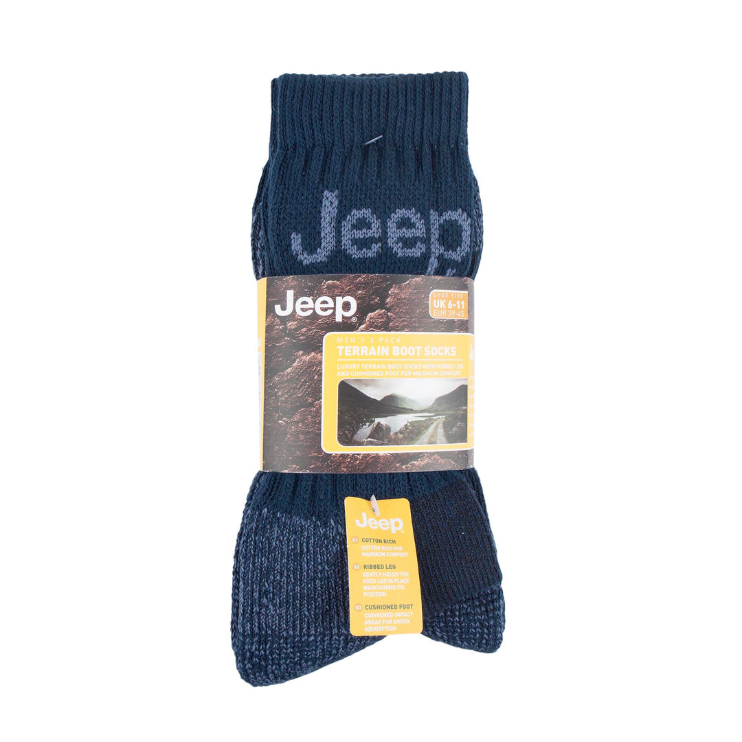 Jeep Mens Luxury Terrain Socks